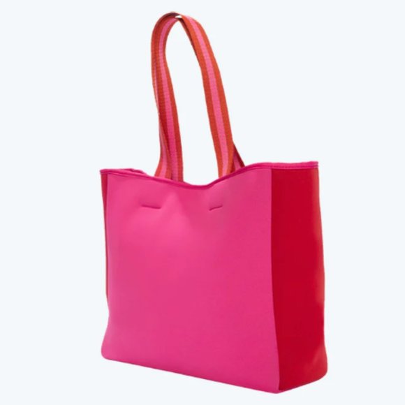 Summersalt Neoprene Beach Tote in Pink/Red *New in pkg* - Picture 3 of 5